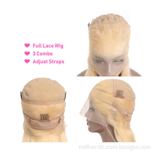 Wholesale 613 HD Full Lace Wig Human Hair,Platinum Blonde 613 transparent Lace Frontal Wig,13x4 13x6 613 Virgin Lace Front Wig